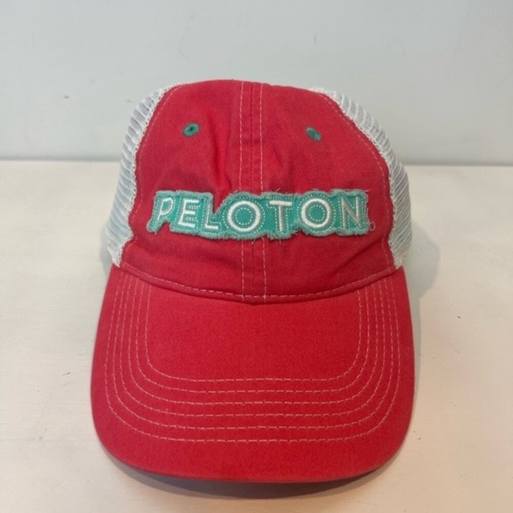 Peloton Limitless Trucker Hat Pink Mint Green White